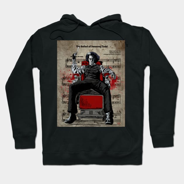 Sweeney Todd Hoodie by RG Illustration